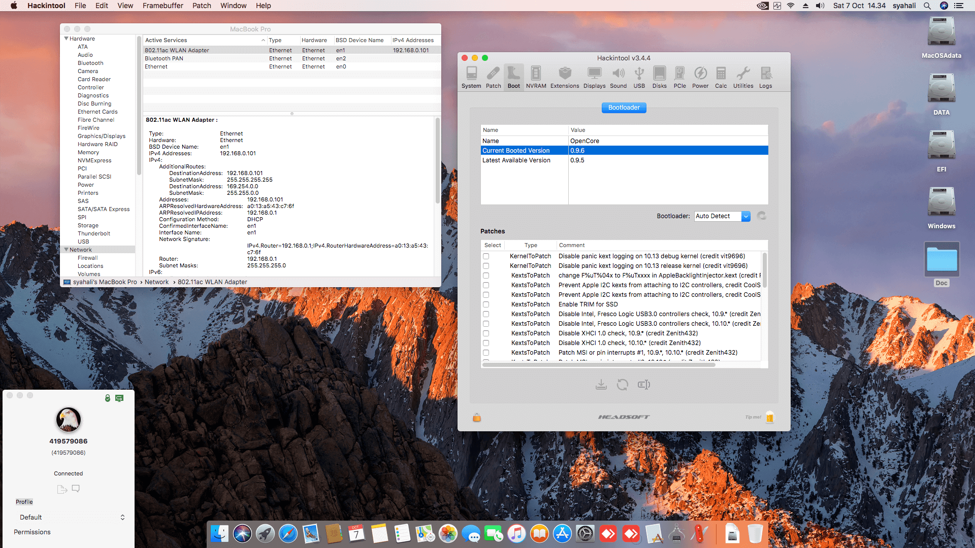 AVADirect Clevo P750DM2 G Gaming Laptop [SkyLake + Nvidia GTX 1070 + PS2 SMBUS]   OpenCore 1